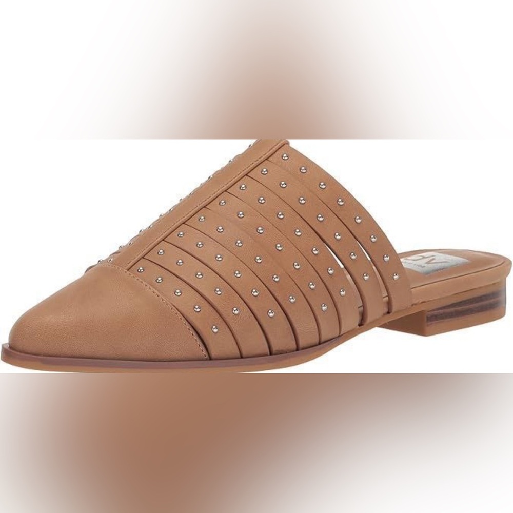 DV Dolce Vita Camel Women's Idilly Woven Slip-On Mule Flats Size 7.5 NIB